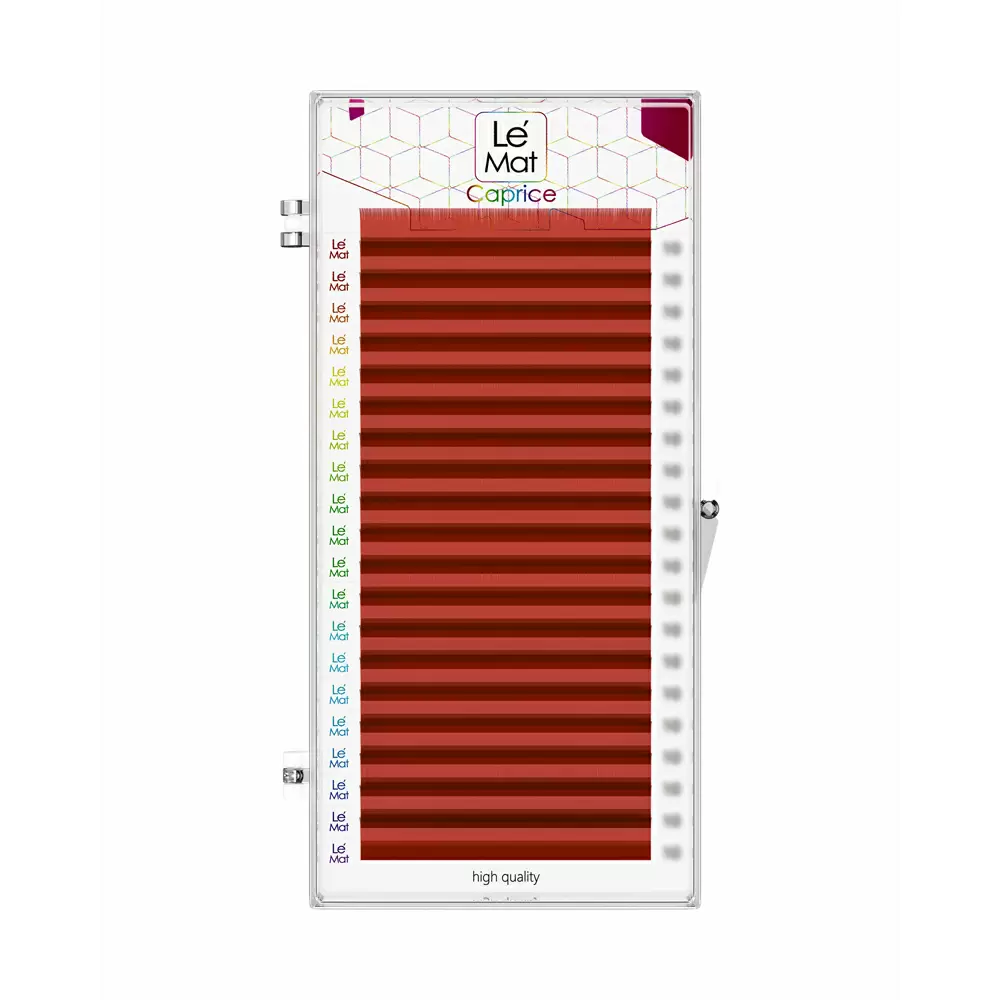 Ресницы красные Le Maitre Caprice Red, Микс 20 линий