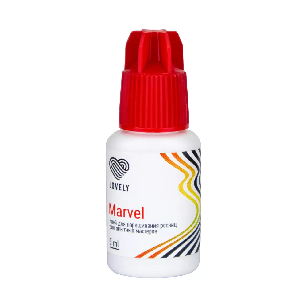 Клей Lovely Marvel чёрный для наращивания ресниц, 5 мл, УЦЕНКА