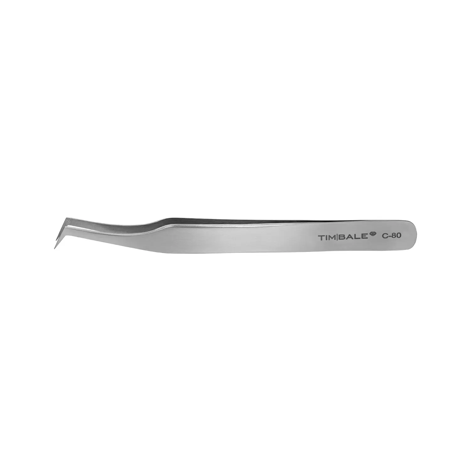 Пинцет для наращивания ресниц TimBale Diamond C-80
