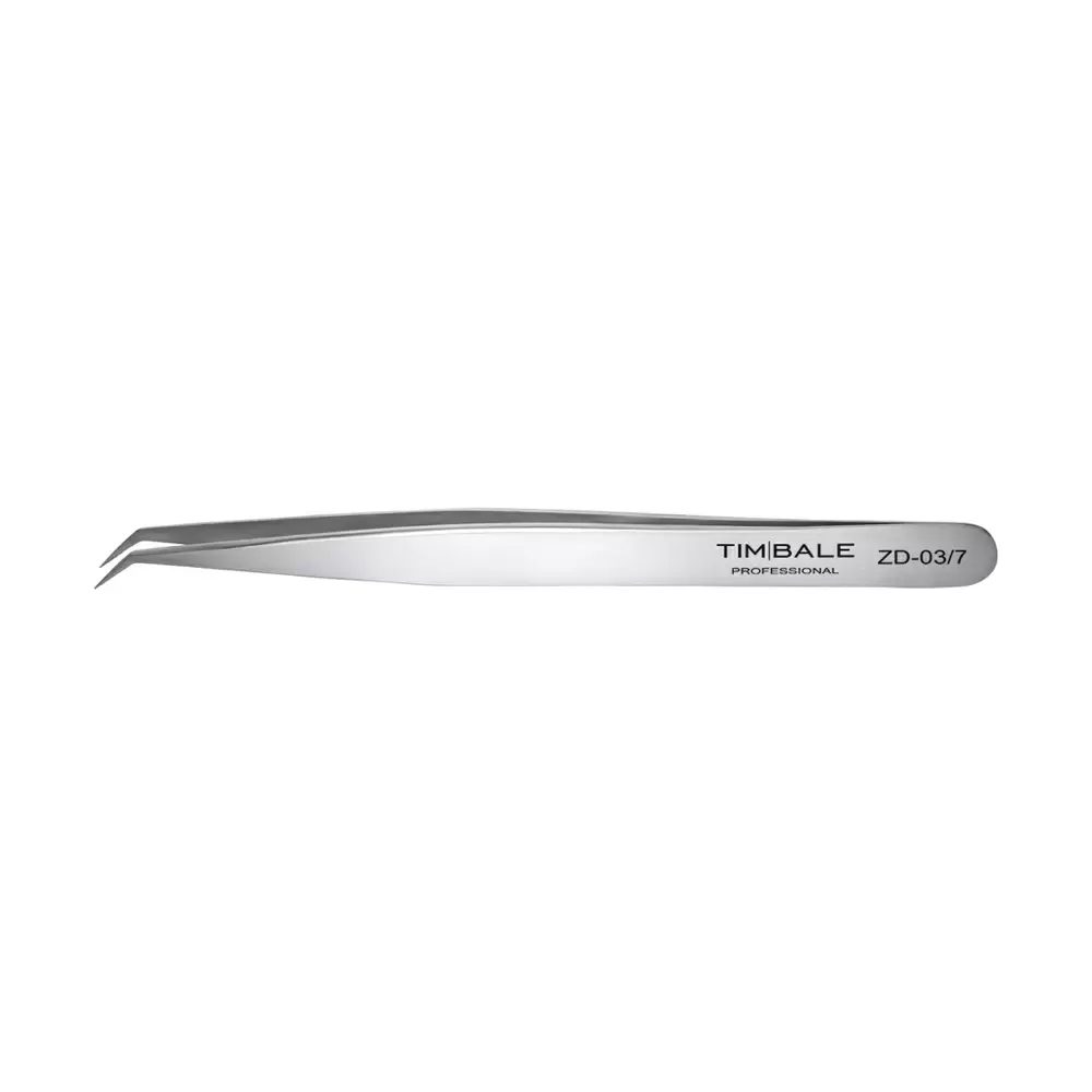 Пинцет для наращивания ресниц TimBale ZD-03, 7 мм