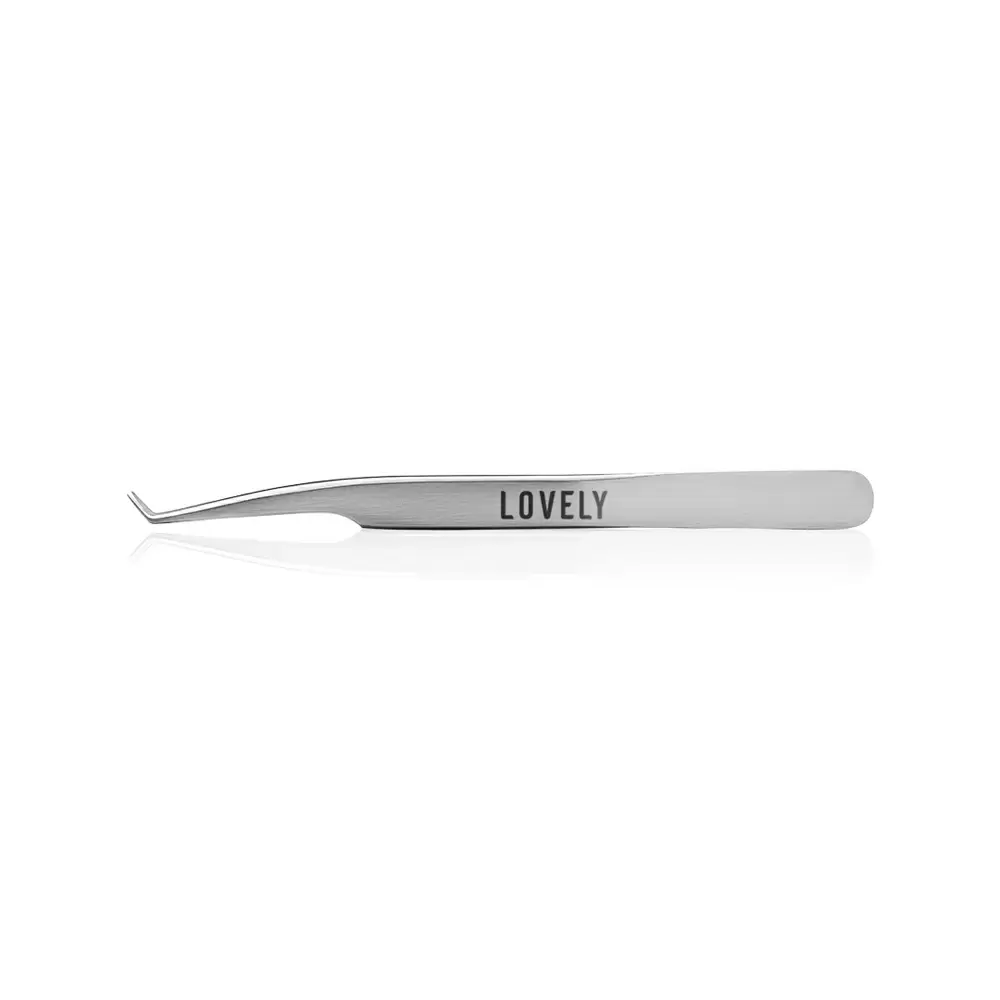 Пинцет для наращивания ресниц Lovely, Тип L, 5 мм, Жёсткий