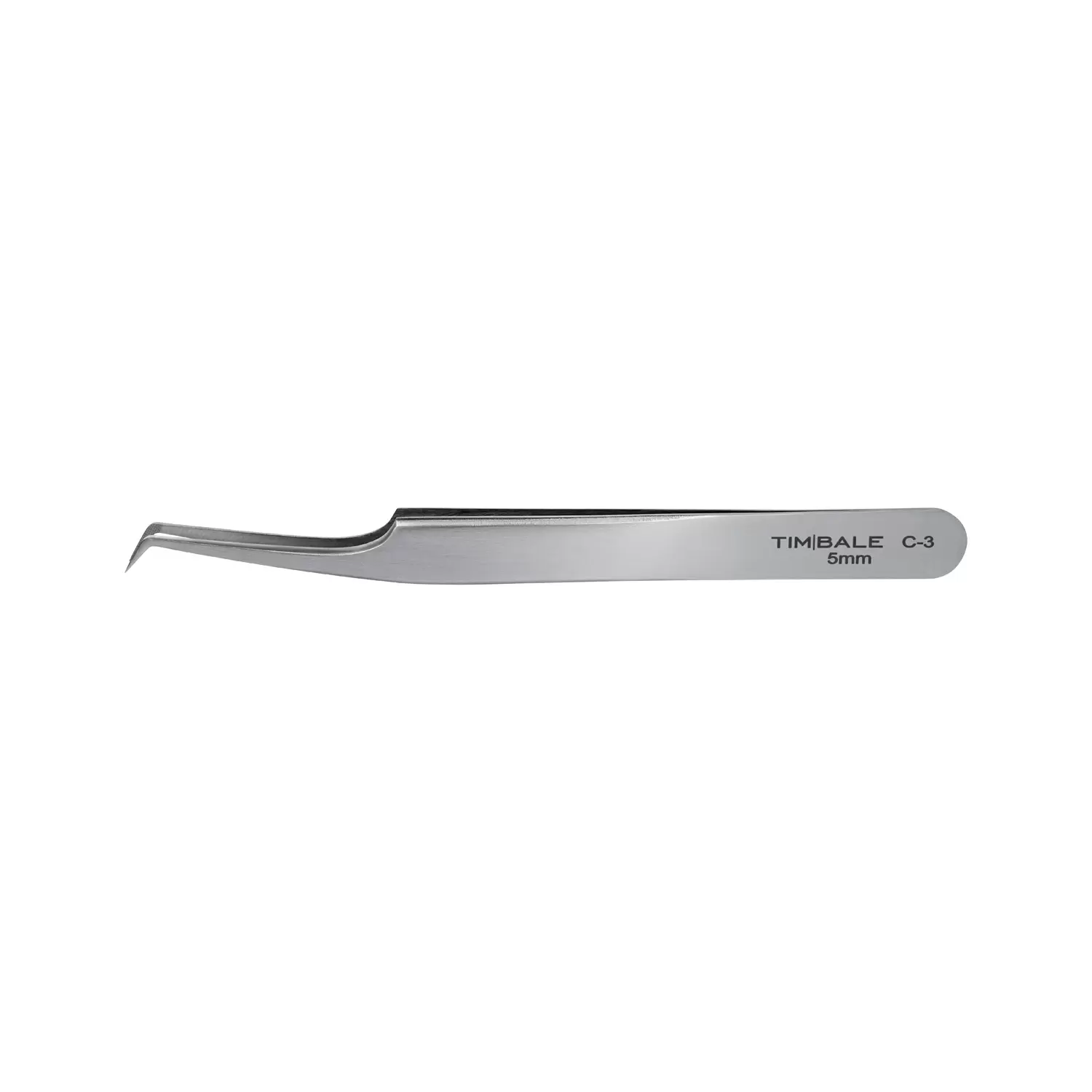 Пинцет для наращивания ресниц TimBale Nano C-3, 5 мм