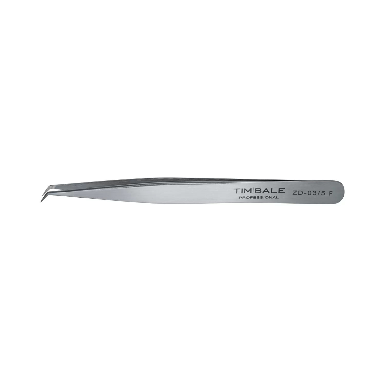 Пинцет для наращивания ресниц TimBale ZD-03, 5 мм, Fiber