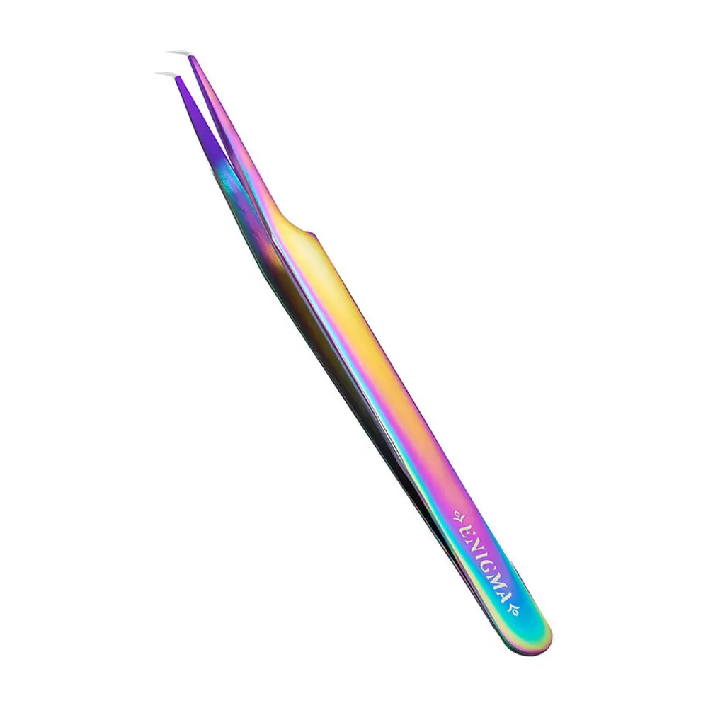 Пинцет с ручной заточкой extra-sharp Enigma, Тип Мини-L, 90 градусов, Chameleon