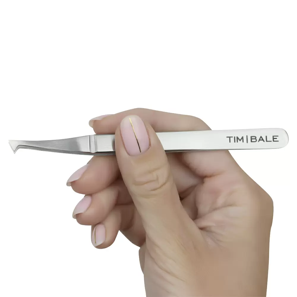 Пинцет для наращивания ресниц TimBale ZD-43