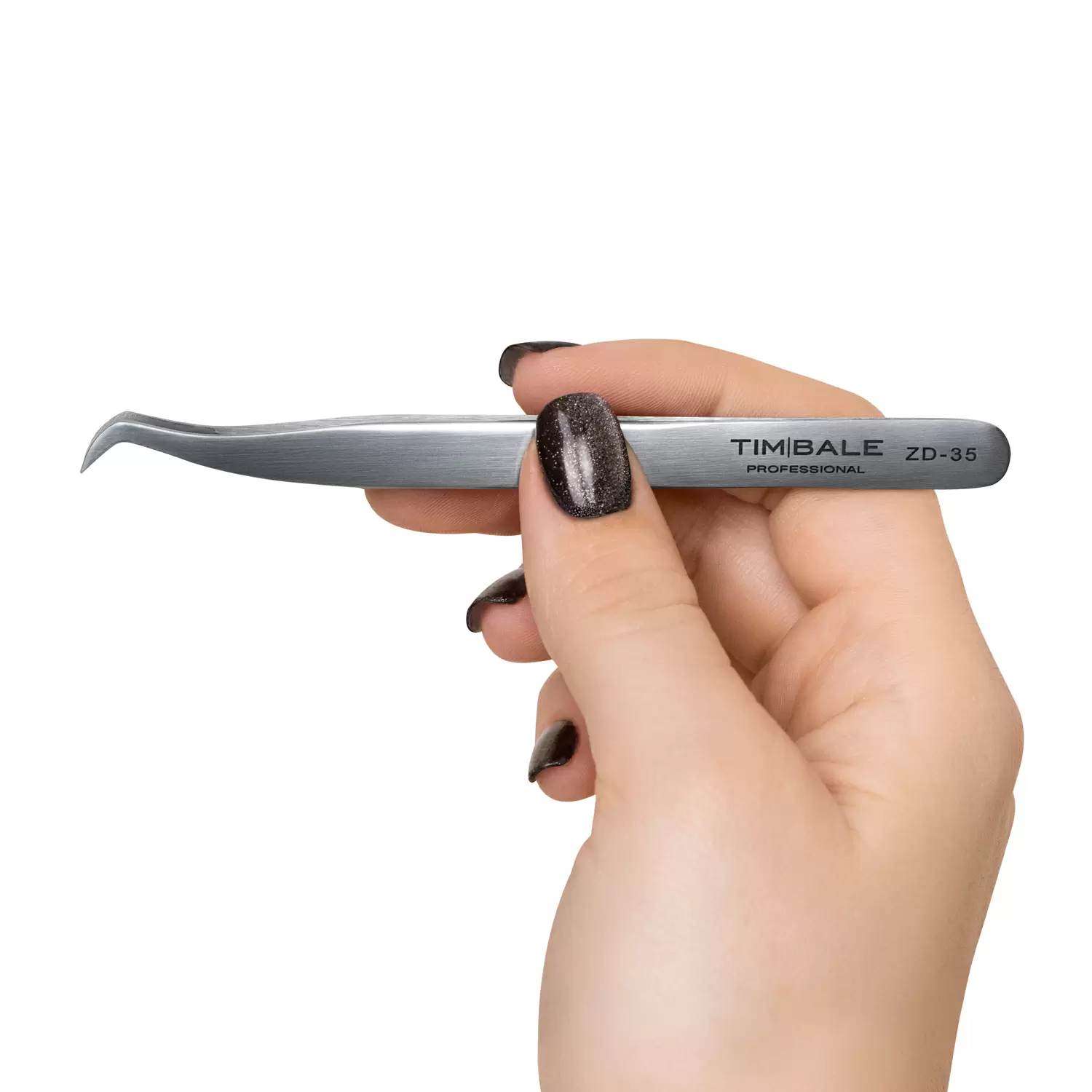 Пинцет для наращивания ресниц TimBale ZD-35