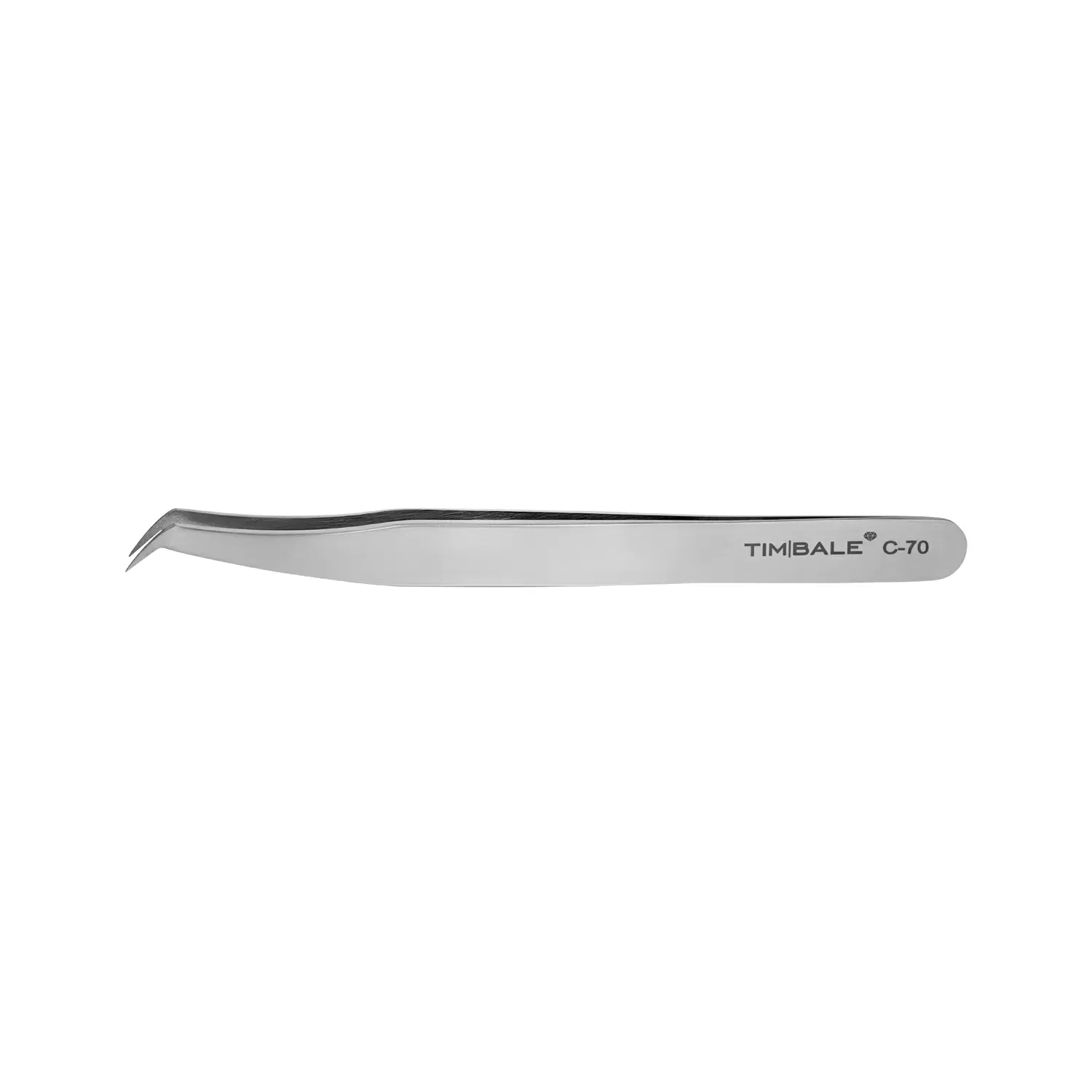 Пинцет для наращивания ресниц TimBale Diamond C-70