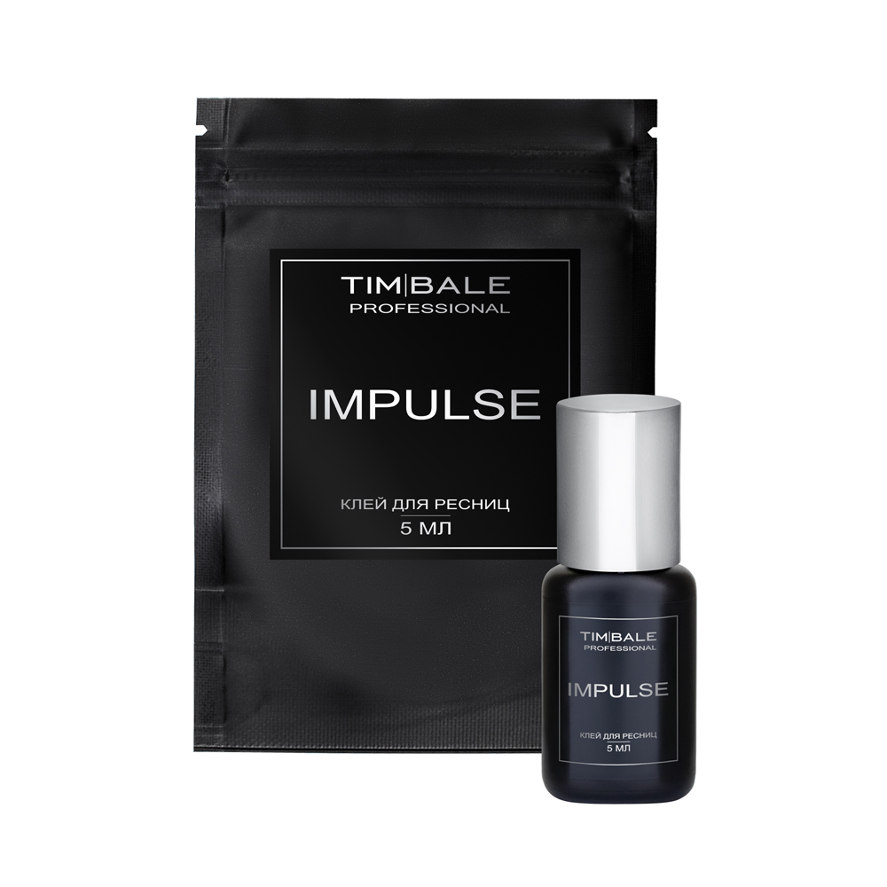 Клей TimBale IMPULSE чёрный для наращивания ресниц, 5 мл