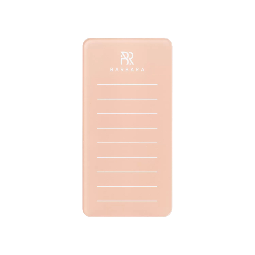 Лэшбокс фирменный BARBARA вертикальный, Peach, 10 планшетов, Персиковый